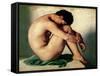 Study of a Nude Young Man, 1836-Hippolyte Flandrin-Framed Stretched Canvas