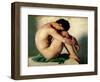 Study of a Nude Young Man, 1836-Hippolyte Flandrin-Framed Giclee Print