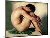 Study of a Nude Young Man, 1836-Hippolyte Flandrin-Mounted Giclee Print