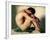 Study of a Nude Young Man, 1836-Hippolyte Flandrin-Framed Giclee Print