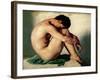 Study of a Nude Young Man, 1836-Hippolyte Flandrin-Framed Giclee Print