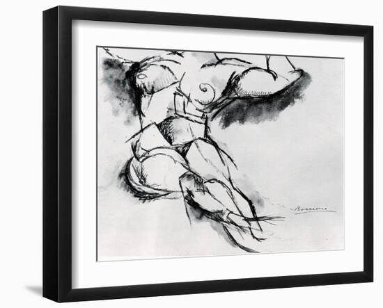 Study of a Nude-Umberto Boccioni-Framed Giclee Print