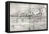 Study of a Pediment from the Parthenon-Jacques Carrey-Framed Stretched Canvas