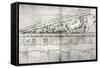 Study of a Pediment from the Parthenon-Jacques Carrey-Framed Stretched Canvas