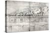Study of a Pediment from the Parthenon-Jacques Carrey-Stretched Canvas