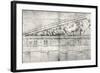 Study of a Pediment from the Parthenon-Jacques Carrey-Framed Giclee Print