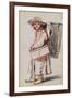 Study of a Pedlar from the Auvergne-Jean Antoine Watteau-Framed Giclee Print