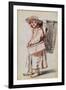 Study of a Pedlar from the Auvergne-Jean Antoine Watteau-Framed Giclee Print