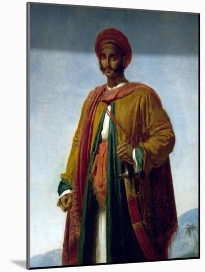 Study of a Portrait of an Indian-Anne-Louis Girodet de Roussy-Trioson-Mounted Art Print