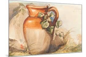 Study of a Pottery Jug [recto]. Dated: c. 1842. Dimensions: overall: 9.2 x 14.9 cm (3 5/8 x 5 7/...-John Everett Millais-Mounted Poster