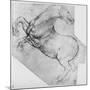 'Study of a Rearing Horse', c1480 (1945)-Leonardo Da Vinci-Mounted Giclee Print