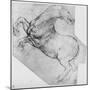 'Study of a Rearing Horse', c1480 (1945)-Leonardo Da Vinci-Mounted Giclee Print