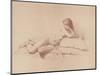 Study of a Reclining Female Nude, 1885-Mihaly von Zichy-Mounted Giclee Print