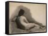 Study of a Reclining Nude Woman, 1863-66 (Charcoal on Paper)-Thomas Cowperthwait Eakins-Framed Stretched Canvas