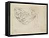 Study of a Recumbent Male Figure, Recto-Michelangelo Buonarroti-Framed Stretched Canvas