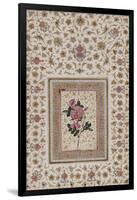 Study of a Rose. Zand Persia, 18th Century-null-Framed Giclee Print