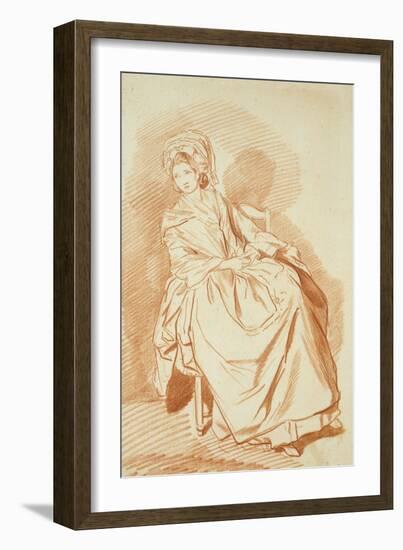 Study of a Seated Lady-Louis Rolland Trinquesse-Framed Giclee Print