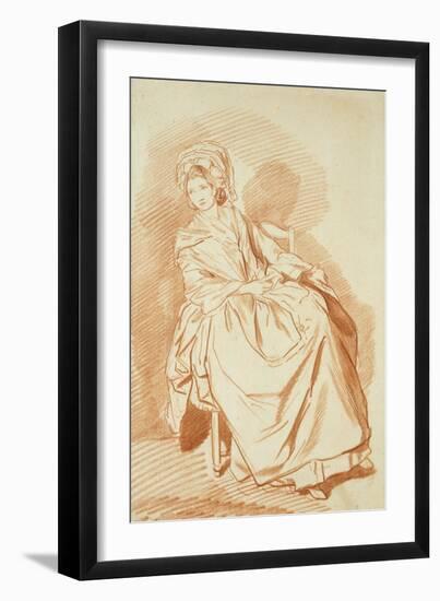 Study of a Seated Lady-Louis Rolland Trinquesse-Framed Giclee Print