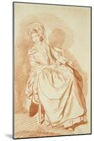 Study of a Seated Lady-Louis Rolland Trinquesse-Mounted Giclee Print