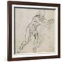 Study of a Seated Male Nude, C.1511-Michelangelo Buonarroti-Framed Giclee Print