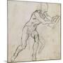 Study of a Seated Male Nude, C.1511-Michelangelo Buonarroti-Mounted Giclee Print