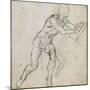 Study of a Seated Male Nude, C.1511-Michelangelo Buonarroti-Mounted Giclee Print