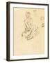 Study of a Seated Woman, 1897-Alphonse Mucha-Framed Giclee Print