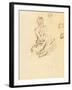 Study of a Seated Woman, 1897-Alphonse Mucha-Framed Giclee Print