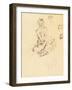 Study of a Seated Woman, 1897-Alphonse Mucha-Framed Giclee Print