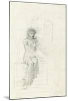 Study of a Seated Woman-John Melhuish Strudwick-Mounted Giclee Print