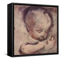 Study of a Sleeping Baby, c16th century, (1903)-Federico Barocci-Framed Stretched Canvas