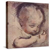 Study of a Sleeping Baby, c16th century, (1903)-Federico Barocci-Stretched Canvas