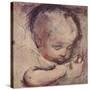 Study of a Sleeping Baby, c16th century, (1903)-Federico Barocci-Stretched Canvas