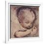 Study of a Sleeping Baby, c16th century, (1903)-Federico Barocci-Framed Giclee Print