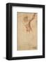 Study of a Standing Male Figure-Michelangelo Buonarroti-Framed Art Print