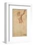 Study of a Standing Male Figure-Michelangelo Buonarroti-Framed Art Print