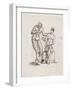 Study of a Standing Male Nude and Seated Female Nude-Pelagio Palagi-Framed Giclee Print