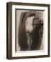 Study of a Standing Nude Woman, 1863-66 (Charcoal on Paper)-Thomas Cowperthwait Eakins-Framed Giclee Print