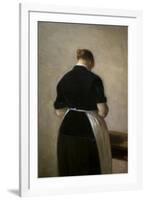 Study of a standing woman, back view, 1884-88-Vilhelm Hammershoi-Framed Giclee Print