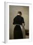 Study of a standing woman, back view, 1884-88-Vilhelm Hammershoi-Framed Giclee Print