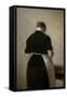 Study of a standing woman, back view, 1884-88-Vilhelm Hammershoi-Framed Stretched Canvas