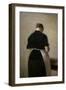 Study of a standing woman, back view, 1884-88-Vilhelm Hammershoi-Framed Giclee Print