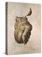 Study of a Torso for the Raft of the Medusa, 1818-Théodore Géricault-Stretched Canvas