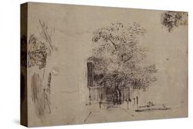 Study of a Tree in Front of a House-Rembrandt van Rijn-Stretched Canvas