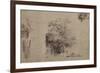 Study of a Tree in Front of a House-Rembrandt van Rijn-Framed Giclee Print