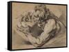 Study of a Triton, 1748-53-Francois Boucher-Framed Stretched Canvas