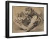 Study of a Triton, 1748-53-Francois Boucher-Framed Giclee Print