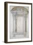 Study of a Window with a Semi-Circular Gable, C.1546-Michelangelo Buonarroti-Framed Giclee Print