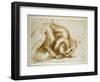 Study of a Winged Monster, C.1525-Michelangelo Buonarroti-Framed Giclee Print