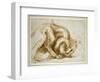 Study of a Winged Monster, C.1525-Michelangelo Buonarroti-Framed Giclee Print